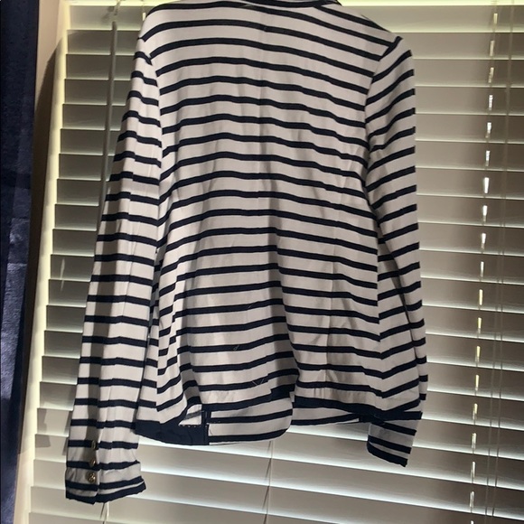 Navy and white striped Crown and Ivy blazer - Picture 2 of 4